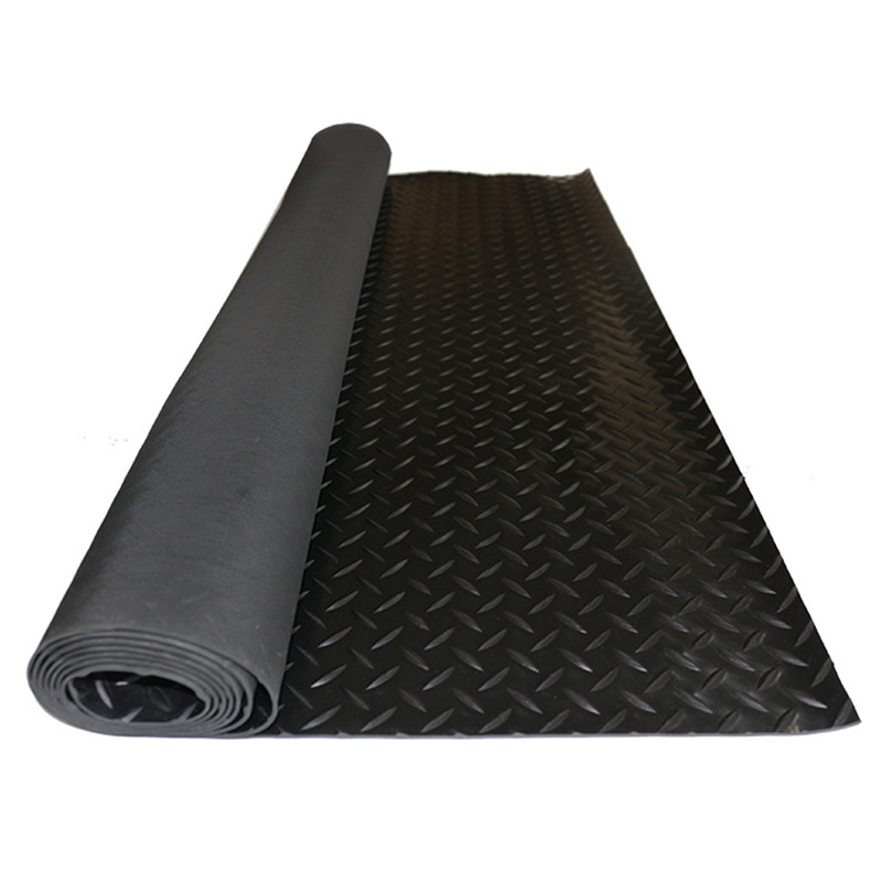 Floor non-slip rubber plate wear-resistant herringbone pattern waterproof rubber insulation mat floor willow leaf pattern 4mpa industrial floor mat