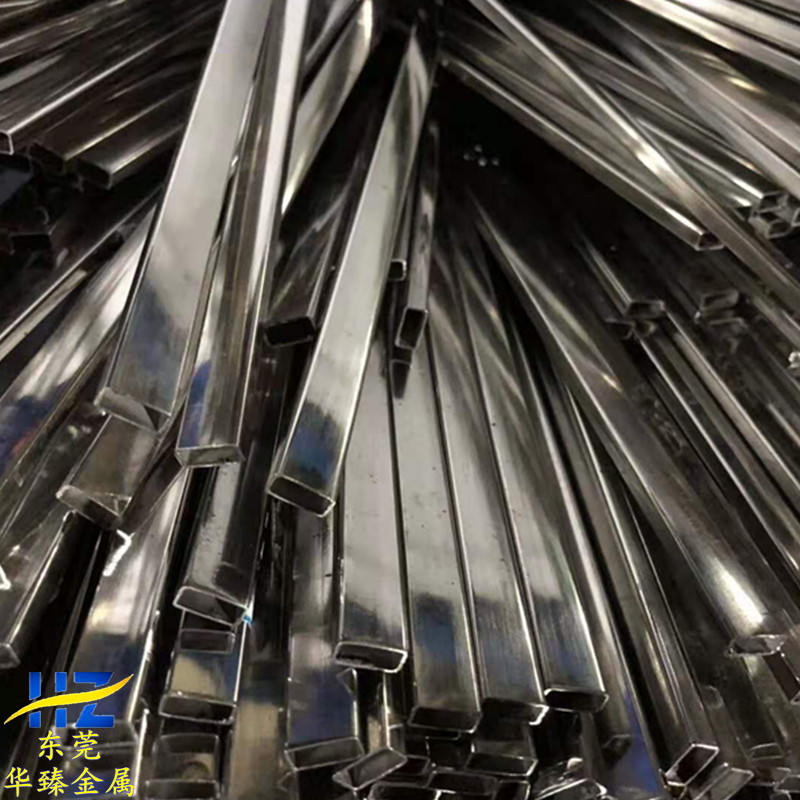 304 stainless steel small square tube 201 capillary small square tube bright rectangular tube flat tube decorative tube without Burr cutting