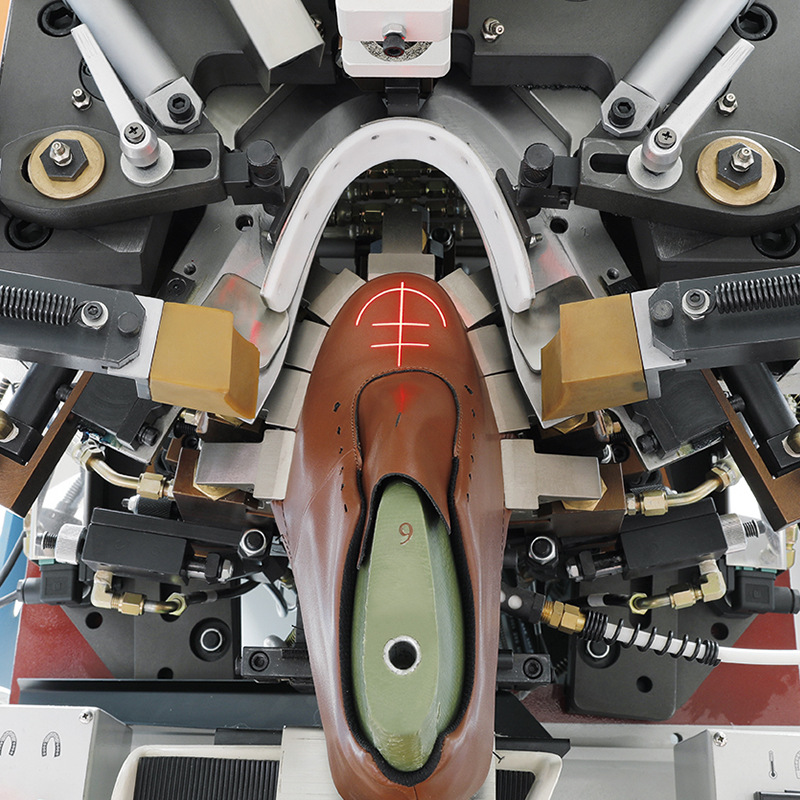 Shoe Making Equipment 747A Hydraulic Automatic Upper Gluing Machine for Casual Shoes and Sports Shoes, Fully Automatic Upper Gluing Machine