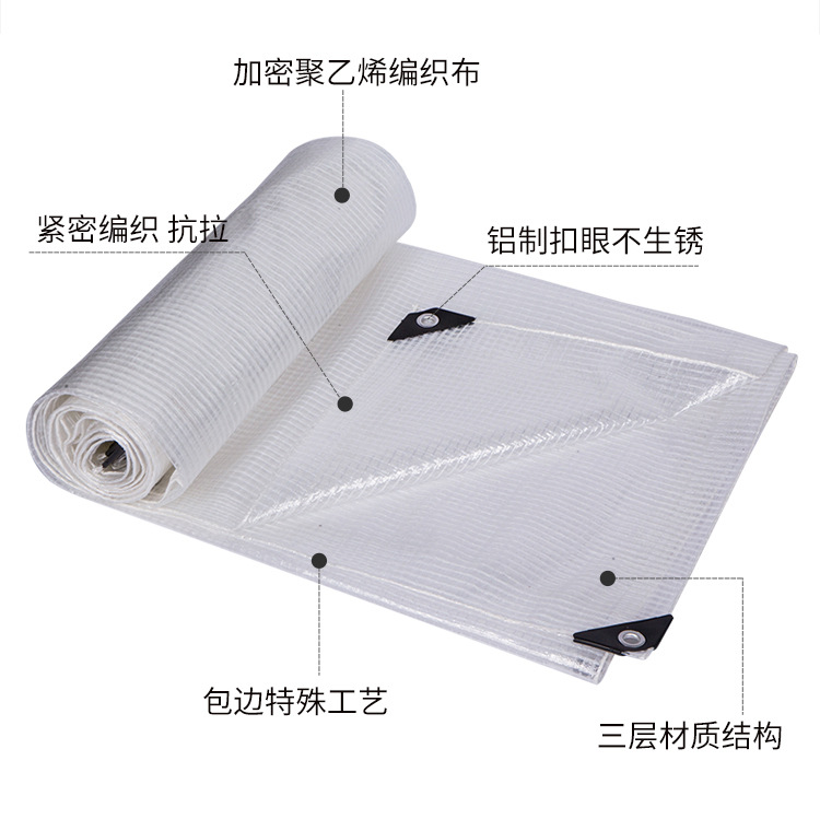 Waterproof cloth plastic rainproof tarpaulin Shengde PE mesh cloth sun-resistant gardening greenhouse transparent insulation plaid cloth