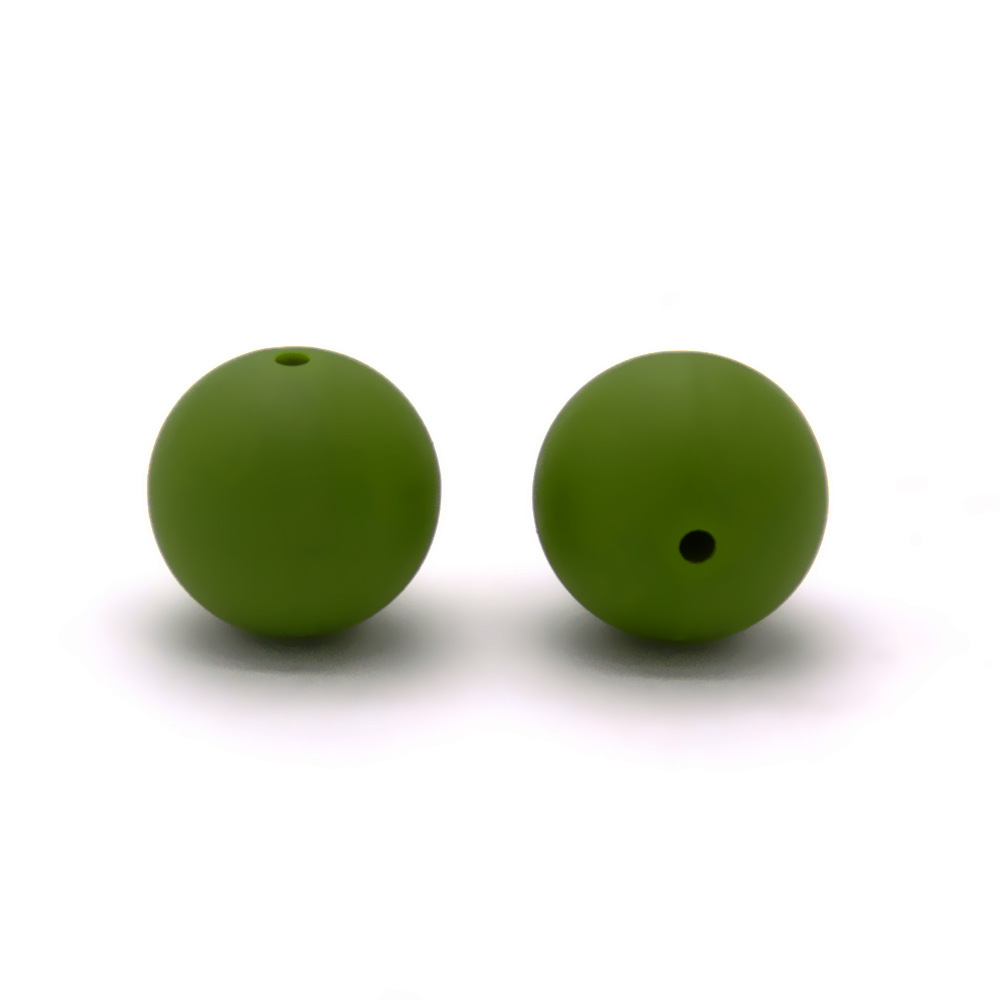 In stock wholesale 12MM silicone round beads food grade baby teether molar necklace jewelry diy silicone loose beads