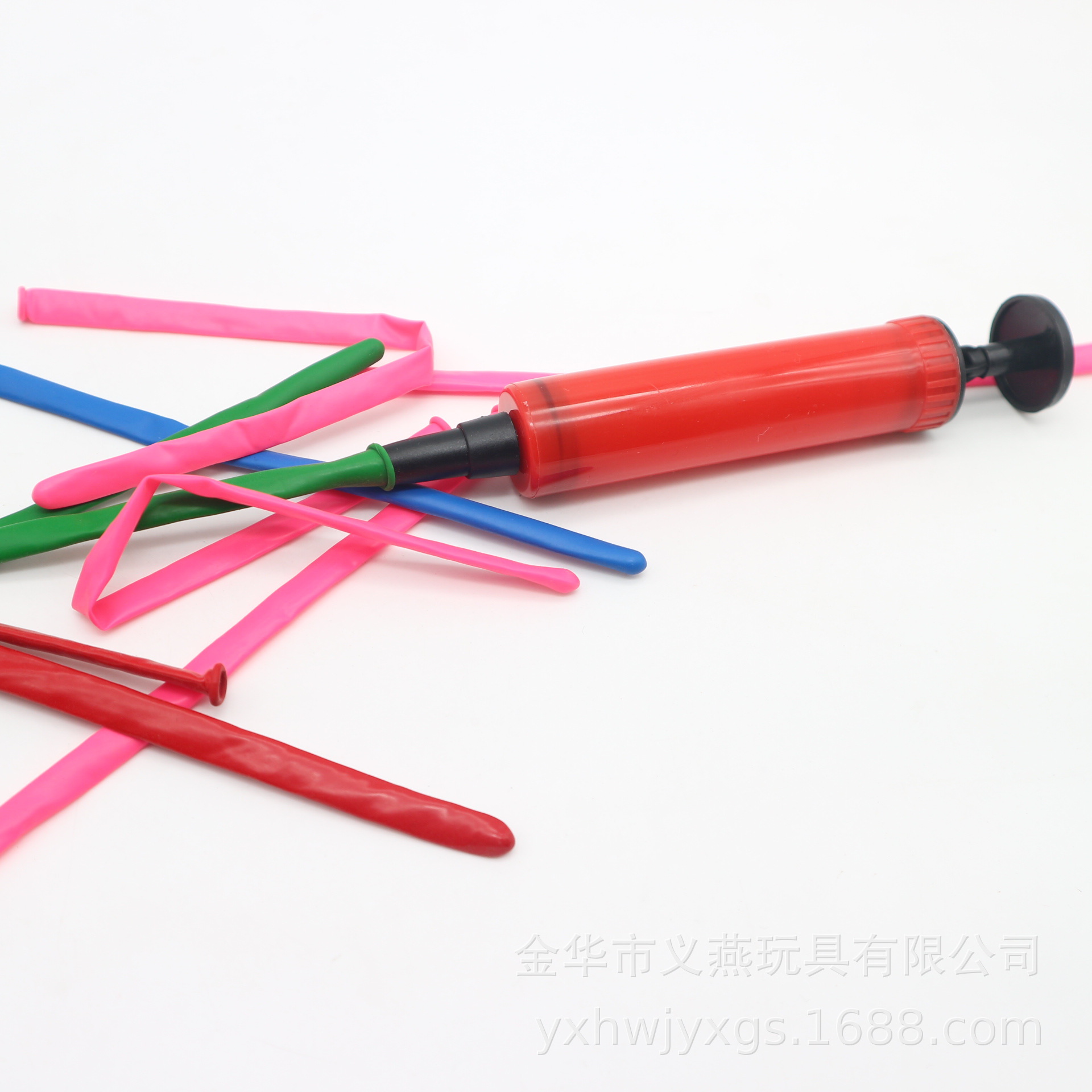 Factory wholesale portable mini hand push balloon inflator U-shaped pillow swimming ring plastic inflator