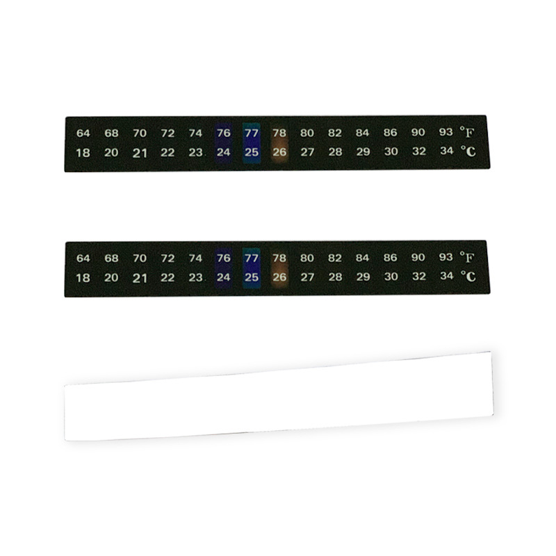 Aquarium fish tank temperature measuring paste liquid crystal fish tank thermometer liquid crystal temperature sensitive color temperature paste fish tank thermometer paste