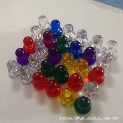 Transparent Magnetic Nail D11×17 Small Eight-Color Magnetic Calligraphy and Painting Buckle