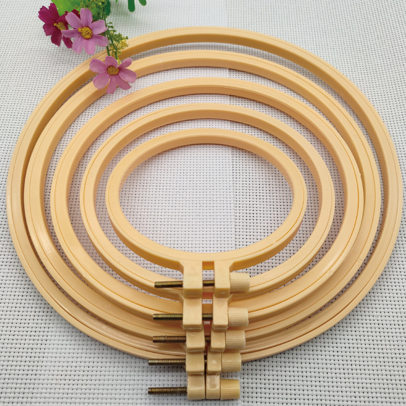 Прямые поставки цветного вышивального кольца 7 -- 28СМ для вышивки крестом, пластиковый набор для вышивки