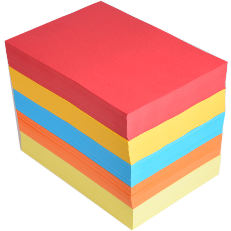 Wholesale color paper color copy paper printing paper a4 hand origami 70g color paper raw wood pulp multicolor optional