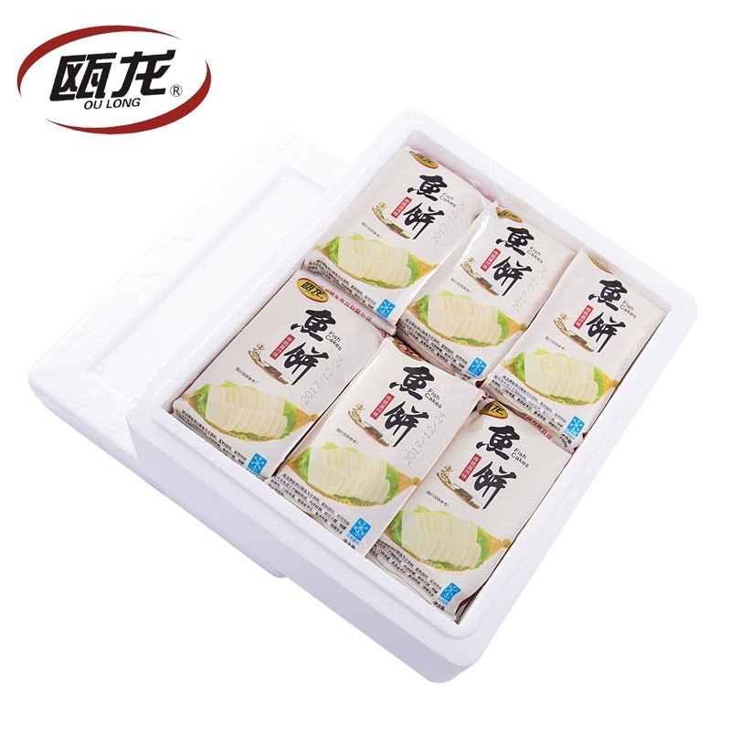 Oulong fish cake Wenzhou local specialty fish cake Tengqiao strong energy food factory direct prefabricated dishes Wenzhou fish cake