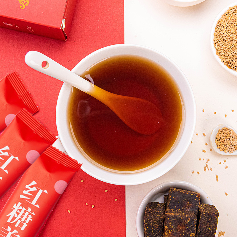 Brown Sugar Ginger Tea 10g, Individually Packaged with Date, Instant Granules, Gu Run You Tang Ginger Tea Manufacturer
