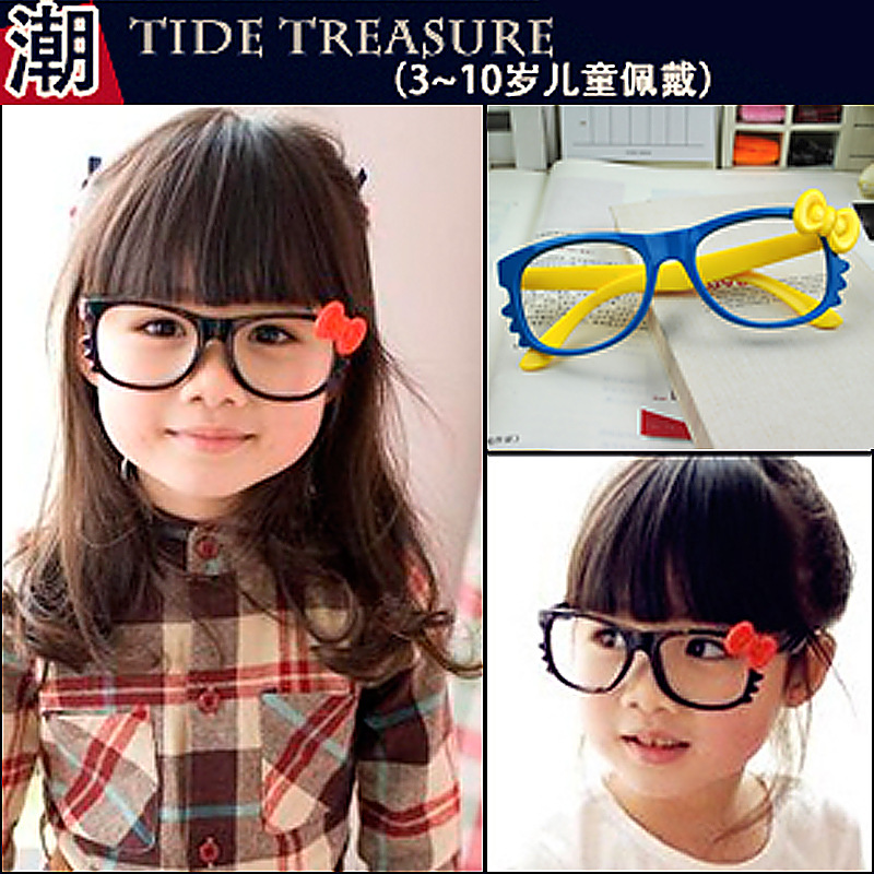 Цветная рамка очков для детей KT кота с бантиком