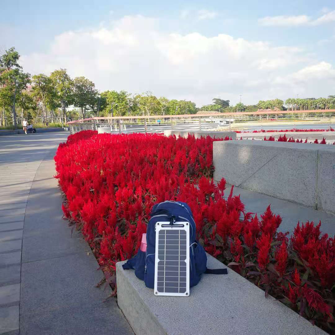 Popular 6W Small Space Energy Photovoltaic Flexible Solar Panel for Charging Mobile Phones, Outdoor Mobile Emergency Use