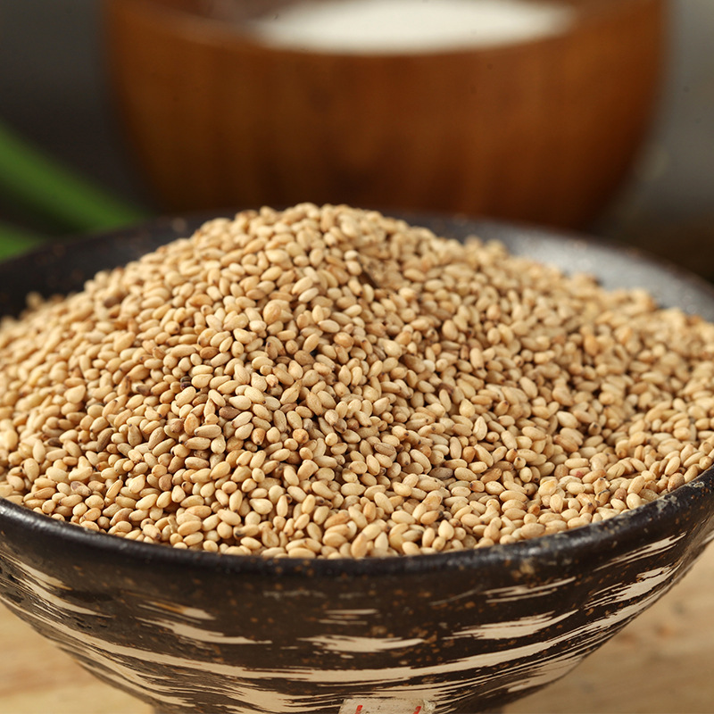 Jinqun factory fried white sesame in stock wholesale with skin cooked white sesame bags instant sesame wholesale