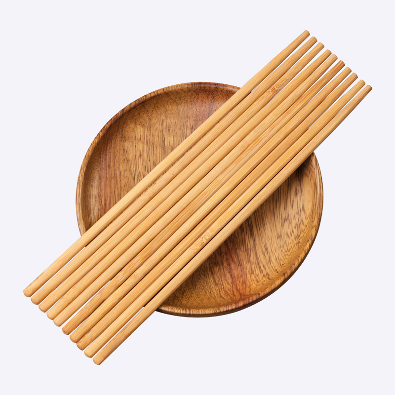 Factory bamboo chopsticks wholesale carbonized knotless bamboo hotel chopsticks engraved LOGO chopsticks household
