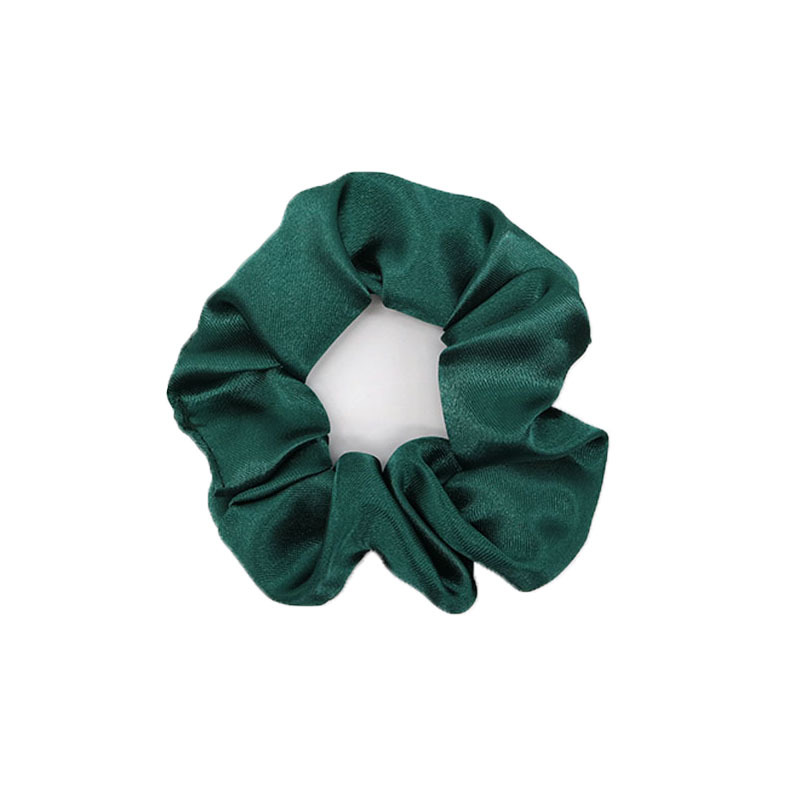 Cross-Border Amazon Large Intestine Hair Tie Ins Retro Simple Versatile French Satin Artificial Silk Silks and Satins Hair Accessories