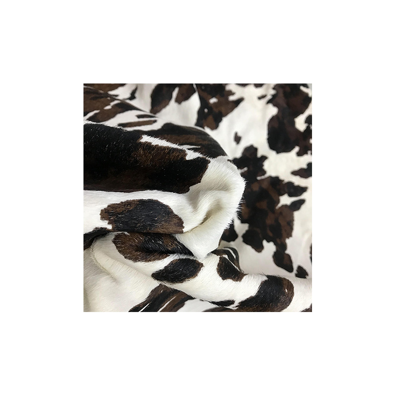 Factory supply fur one-piece bags horse hair Guangzhou two-color cow flower horse hair leather background color optional