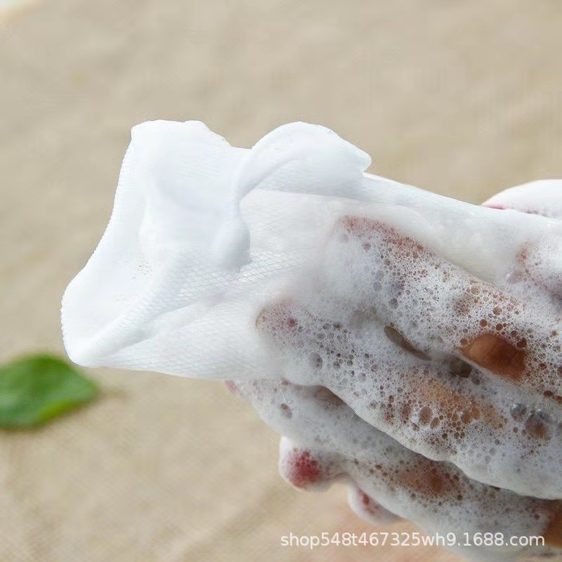 Foaming Net for Facial Cleanser, Cleansing Net for Face Washing, Mini Handmade Soap Foaming Net, Foaming Tool for Shower Gel