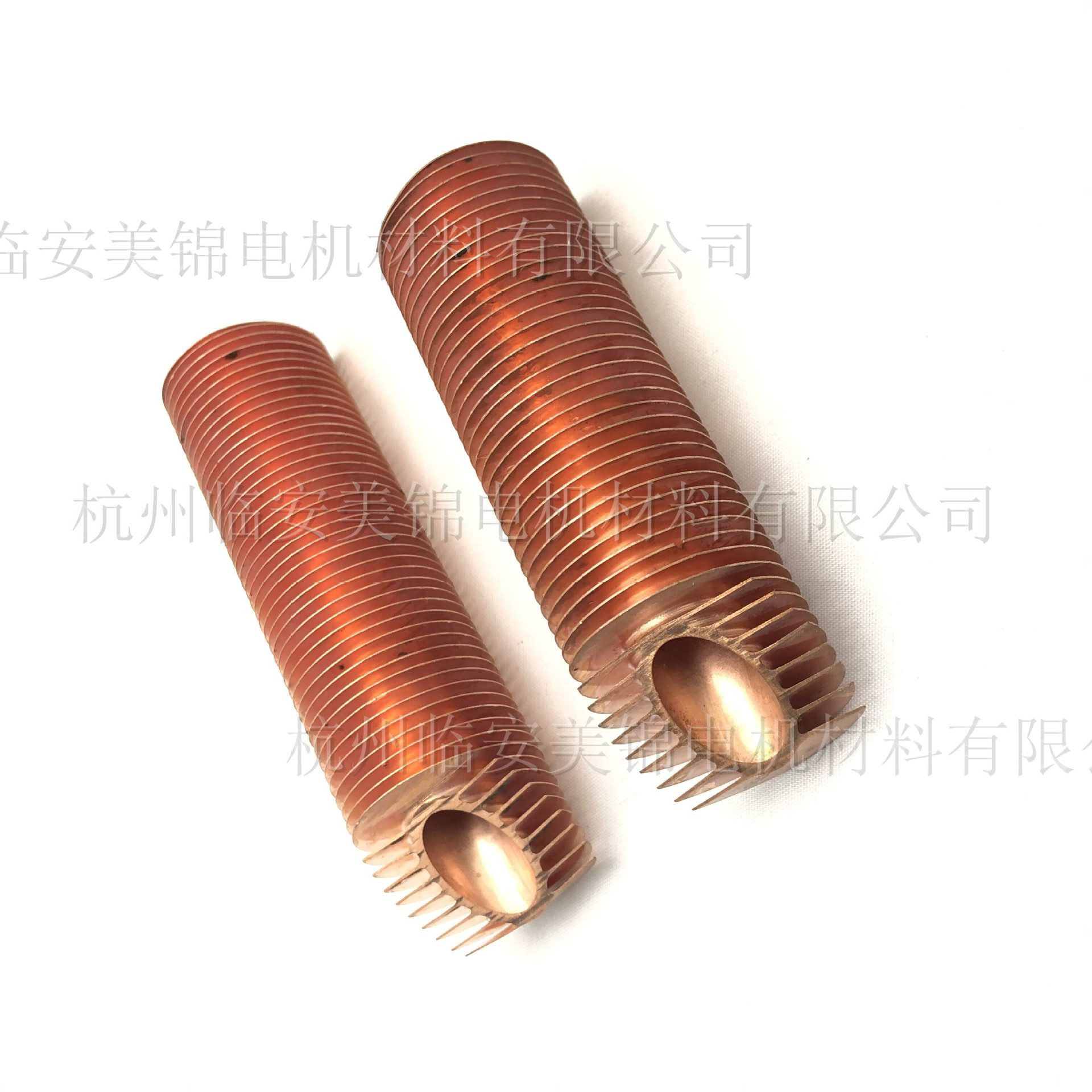 Copper Finned Tube High Fin Extruded Copper Tube Internal Thread Rolled Copper Fin Tube Condenser Copper Fin Tube