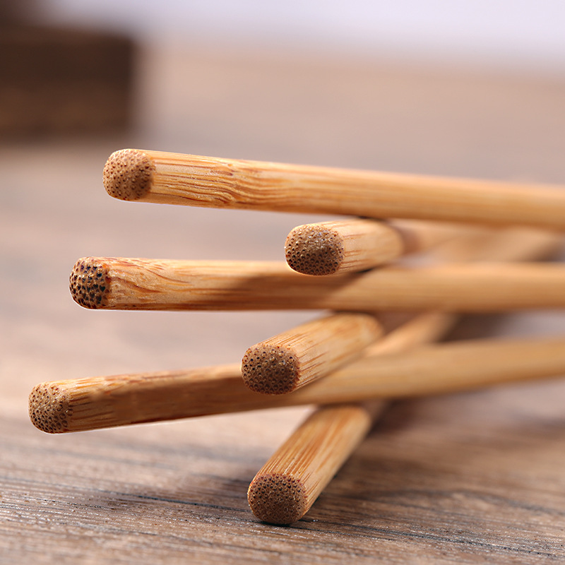 Factory bamboo chopsticks wholesale carbonized knotless bamboo hotel chopsticks engraved LOGO chopsticks household