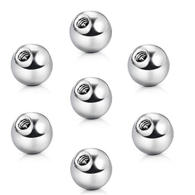 Stainless steel thread ball puncture accessories DIY accessories eyebrow nail nose nail lip nail tooth ball round cake accessories