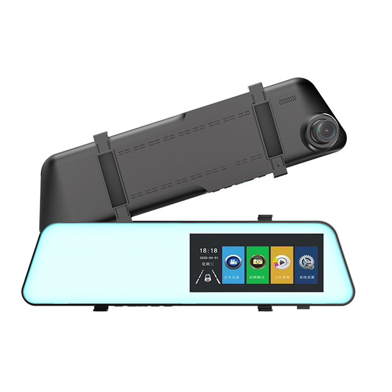 Car rearview mirror driving recorder HD night vision 1080P front and rear dual lens electronic dog reversing Image dvr