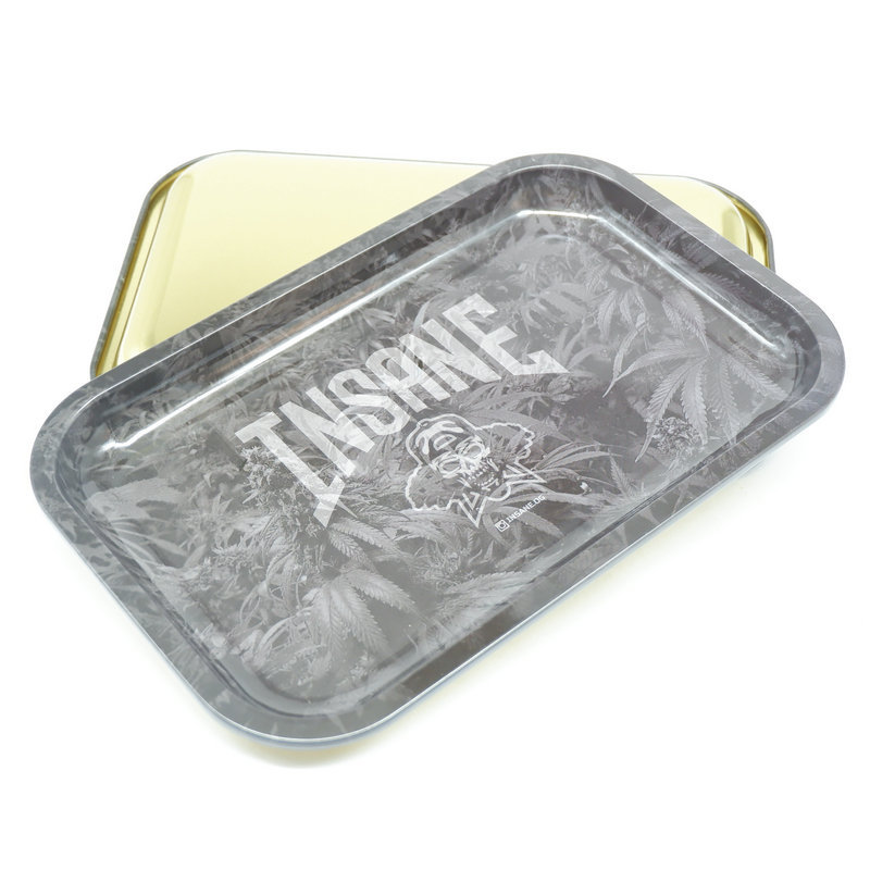 275 Rectangular Tinplate Tray Metal Canteen Catering Iron Plate Catering Cigarette Plate Bar Tray Hotel Plate