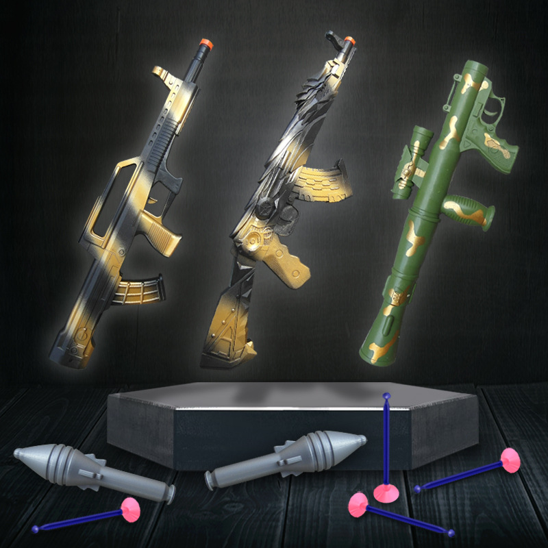 Mortar Toy Cannon Missile Launcher Simulation Grenade Thrower Rocket Jedi Chasing Children Boys