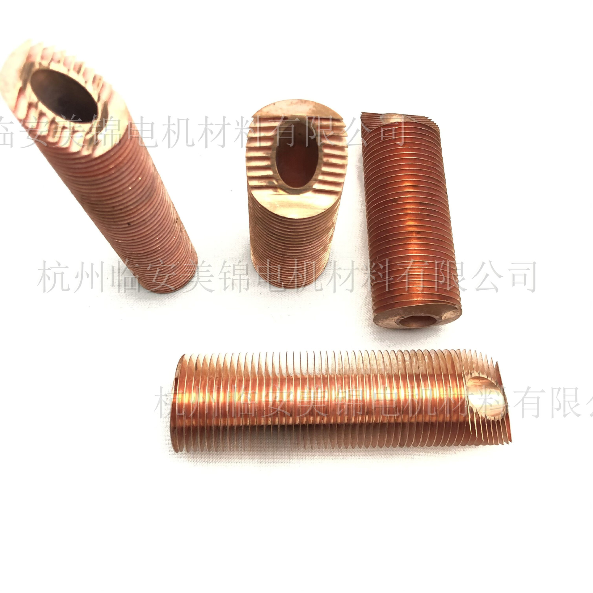 Copper Finned Tube High Fin Extruded Copper Tube Internal Thread Rolled Copper Fin Tube Condenser Copper Fin Tube