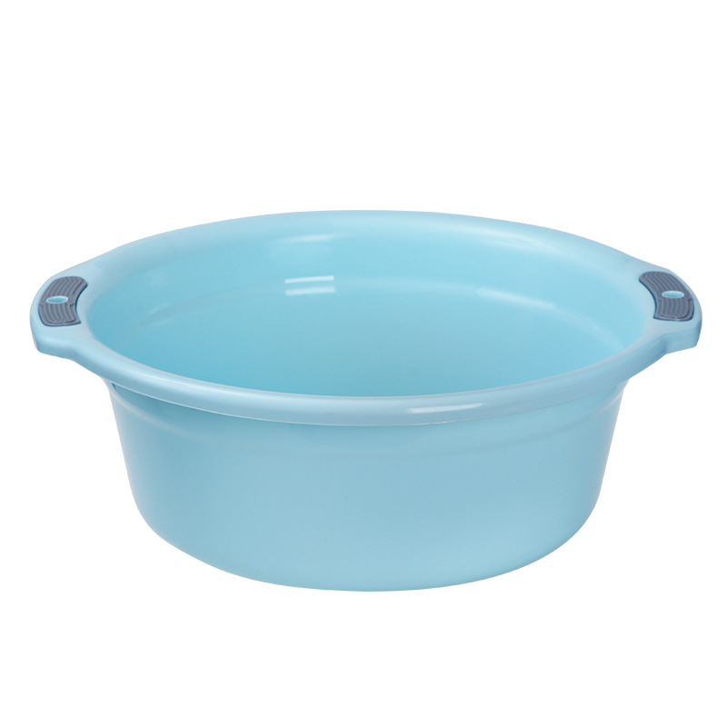 Household Washbasin Thickeneded Adult Plastic Laundry Basin Double-Eared Baby Footbath Kitchen Sink Plastic Washbasin