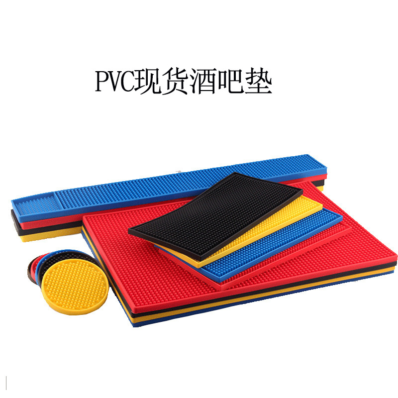 Spot direct pvc bar mat non-slip mat desktop bar mat heat insulation mat coffee machine draining mat tea set draining