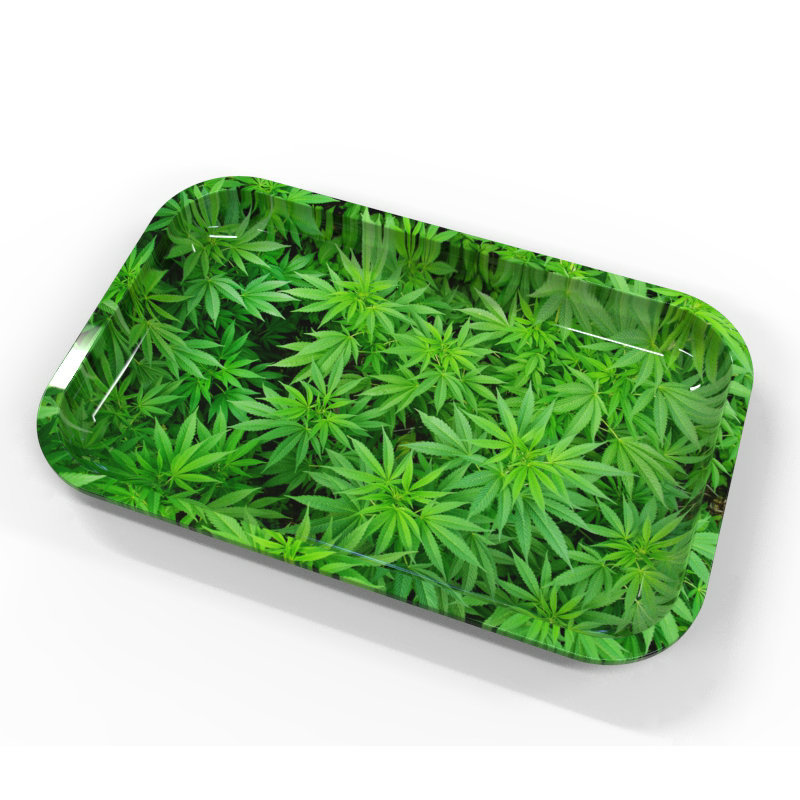 Commercial Rectangular Tinplate Tray Metal Restaurant Catering Iron Plate Catering Cigarette Plate Bar Tray Hotel Plate