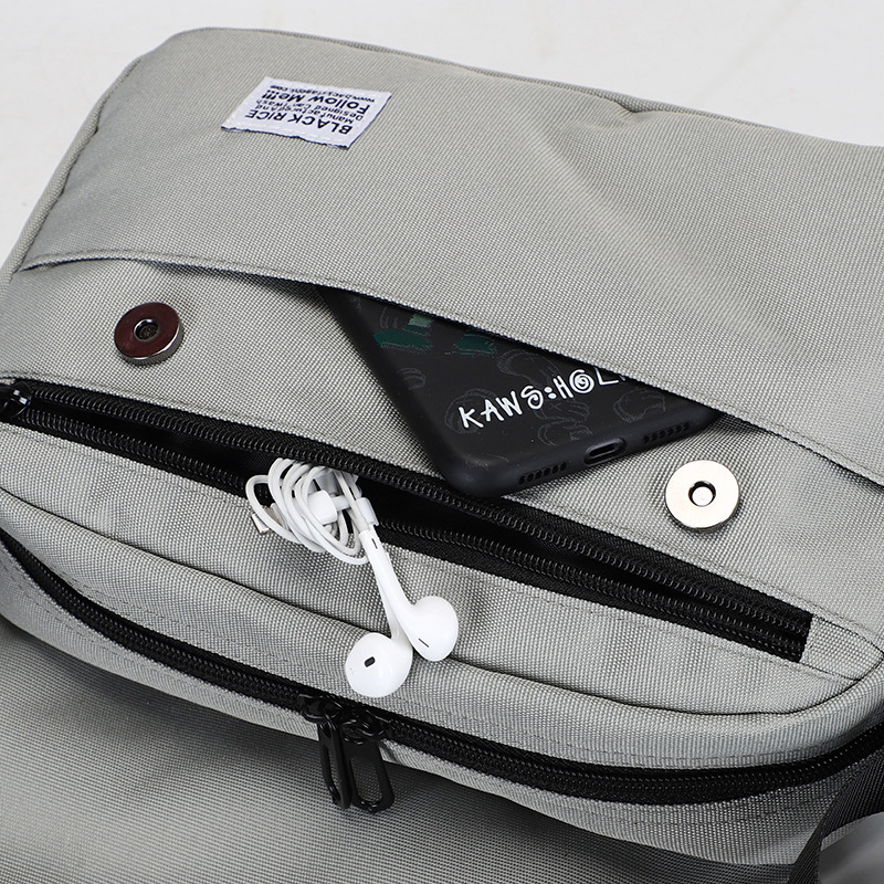 Shoulder Bag Men's Literary Casual New Japanese Style Ins Crossbody Bag Fashion Korean Style Simple Large Capacity Canvas Bag