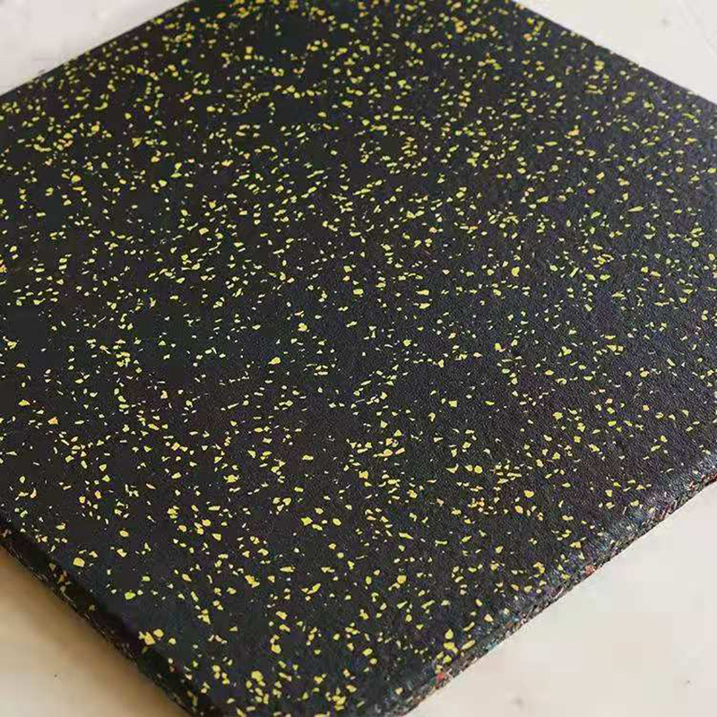Gym Rubber Floor Mat Sound Insulation Shock Absorption Floor Rubber Strength Area Sports Floor Composite Rubber Floor Mat