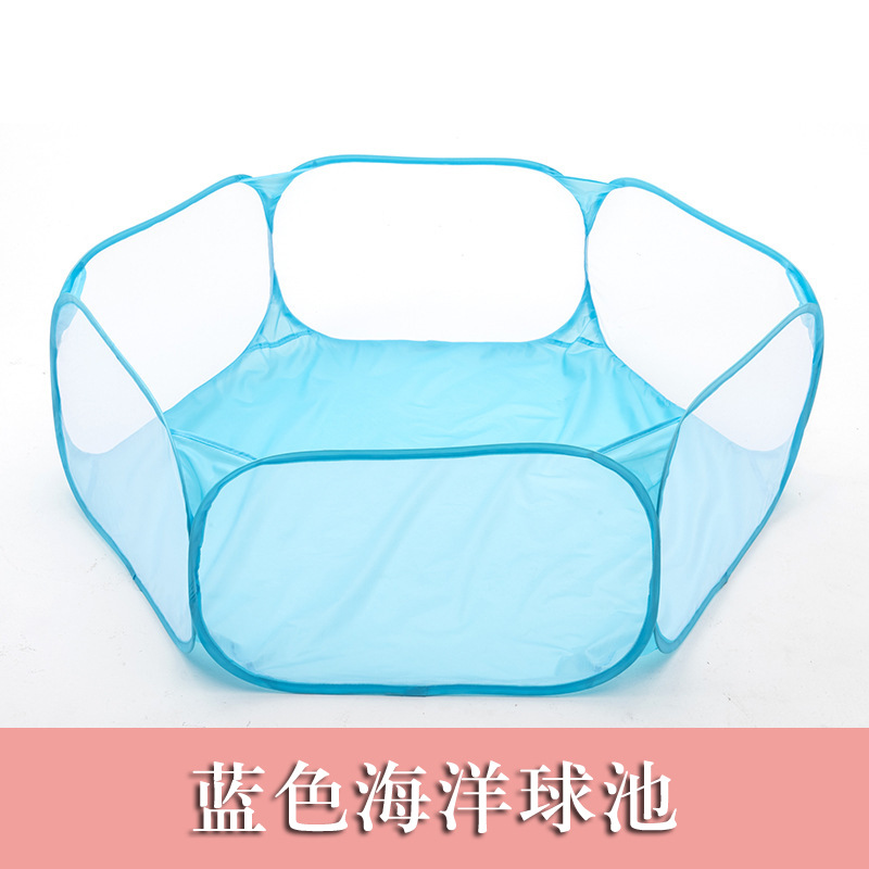 Cross-border Children's Tent Six-sided Net Game House Baby Bobo Ocean Ball Pool Small Pet Fence Folding Toy House
