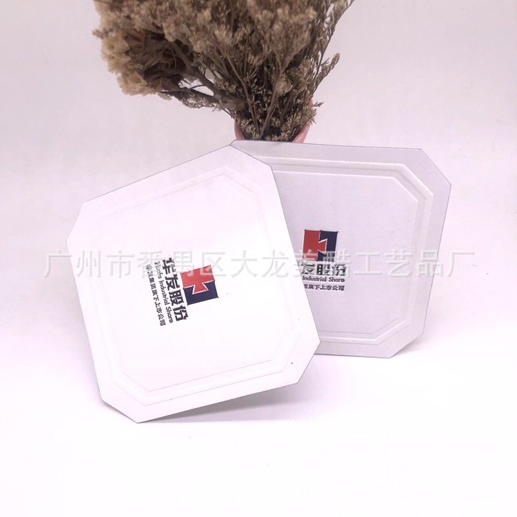 Hotel Disposable Supplies Absorbent Paper Cup Mat Bar Cocktail Absorbent Paper Cup Mat Advertising Paper Cup Mat