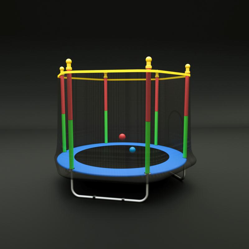 Trampoline Children's Fence Trampoline Bouncing Bed Spring Bed Children's Fence Bouncing Bed