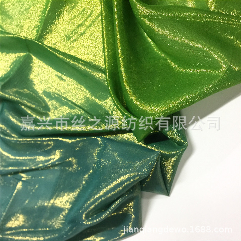 New silk Mulberry silk gold and silver silk chiffon georky gradient digital printing