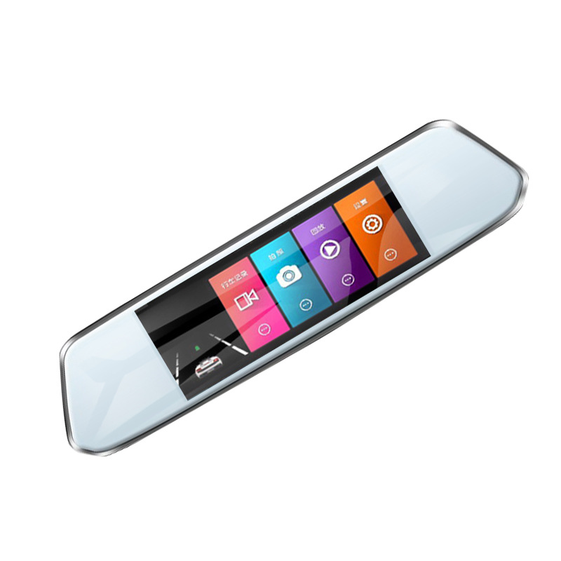 Car rearview mirror driving recorder HD night vision 1080P front and rear dual lens electronic dog reversing Image dvr