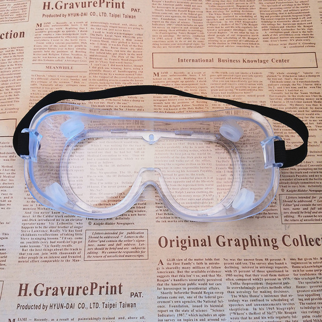 Four beads dust and fog safety eye protection glasses can be exported droplets can wear myopia glasses fully enclosed protective glasses