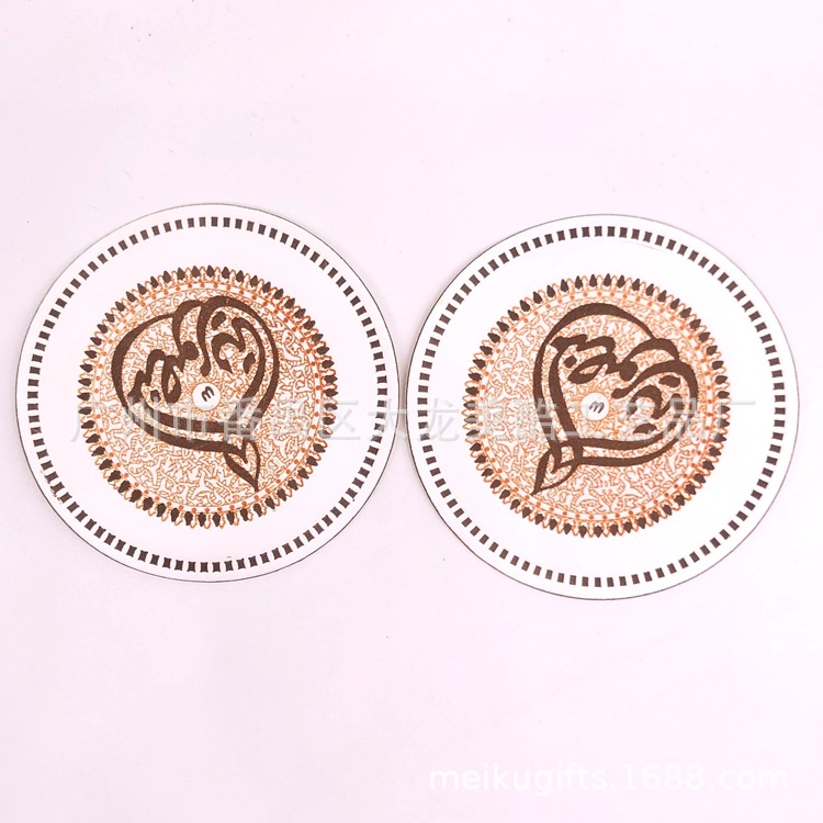 Hotel Disposable Supplies Absorbent Paper Cup Mat Bar Cocktail Absorbent Paper Cup Mat Advertising Paper Cup Mat