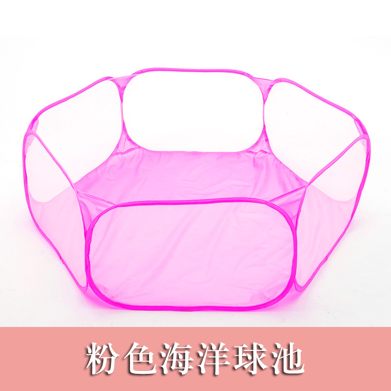 Cross-border Children's Tent Six-sided Net Game House Baby Bobo Ocean Ball Pool Small Pet Fence Folding Toy House