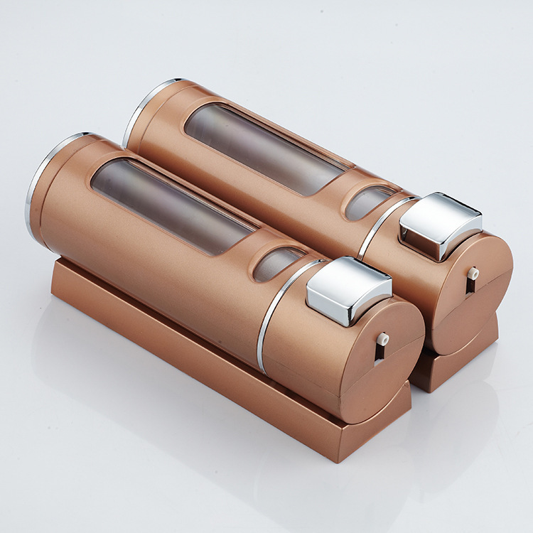 400 ml double-head manual soap dispenser wall-mounted hotel hotel shampoo box bath box soap dispenser soap bottle