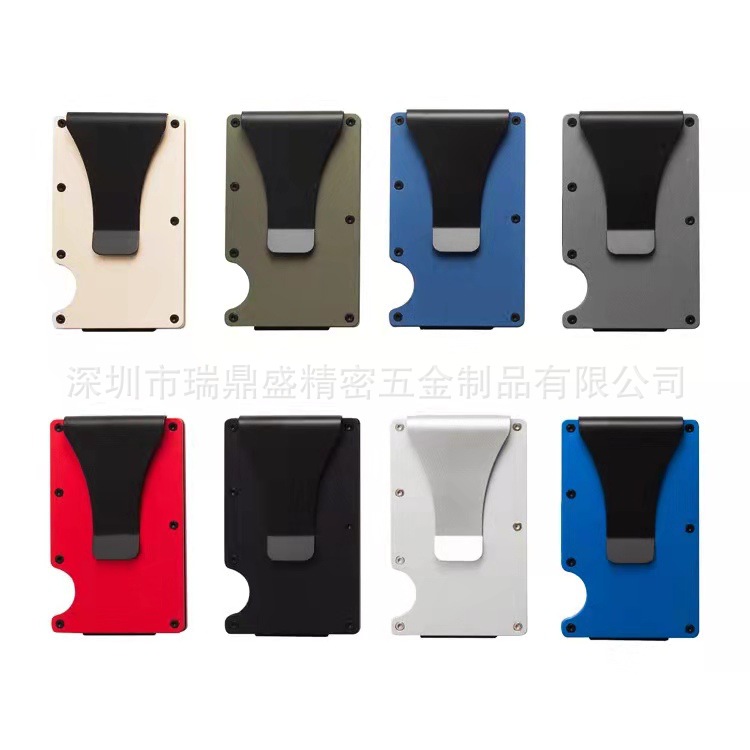 Прямые поставки алюминиевый кошелек, металлический кошелек, углеродный волокнистый держатель карт, RFID держатель кредитных карт