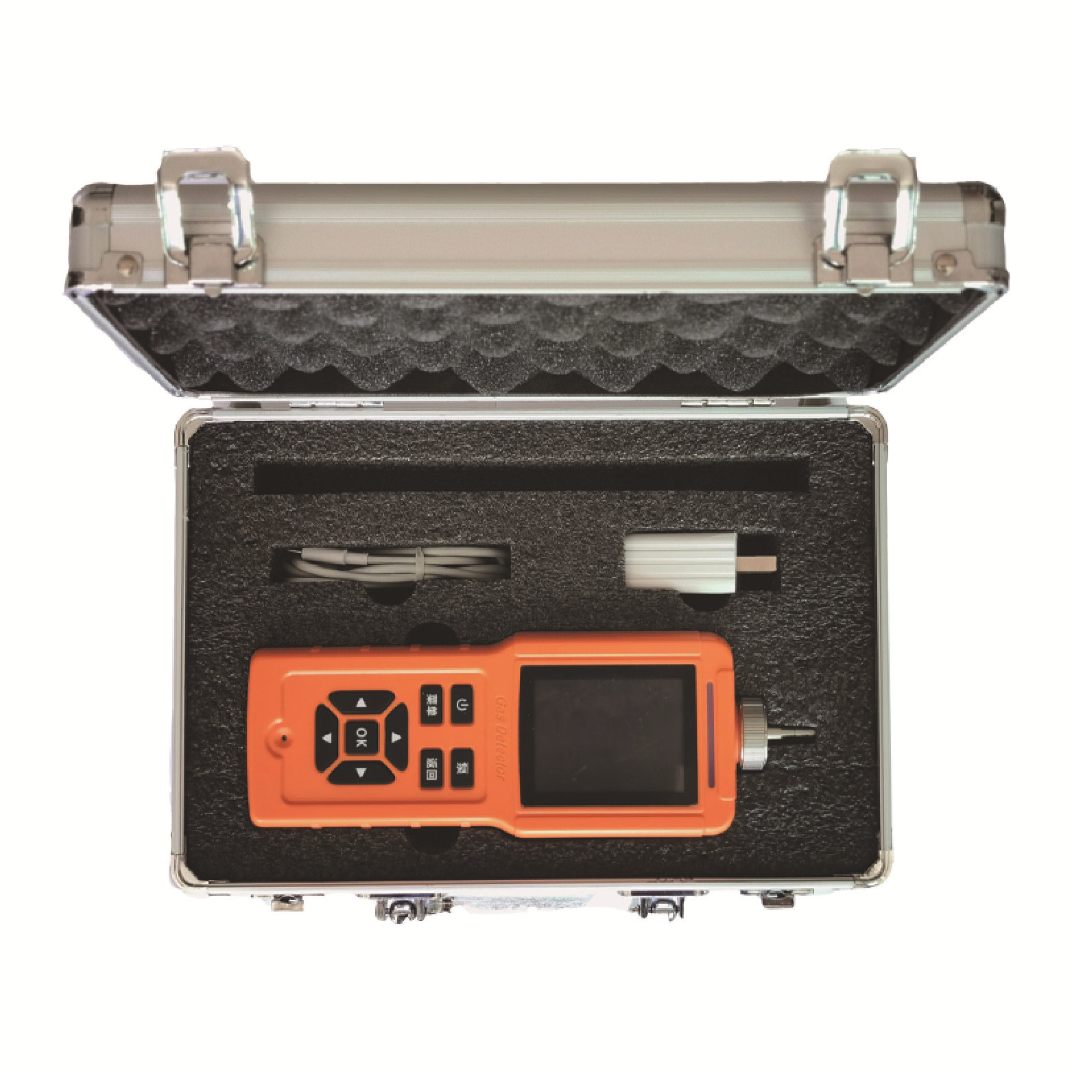 Four-in-one gas detector portable combustible oxygen hydrogen sulfide carbon monoxide concentration leak alarm