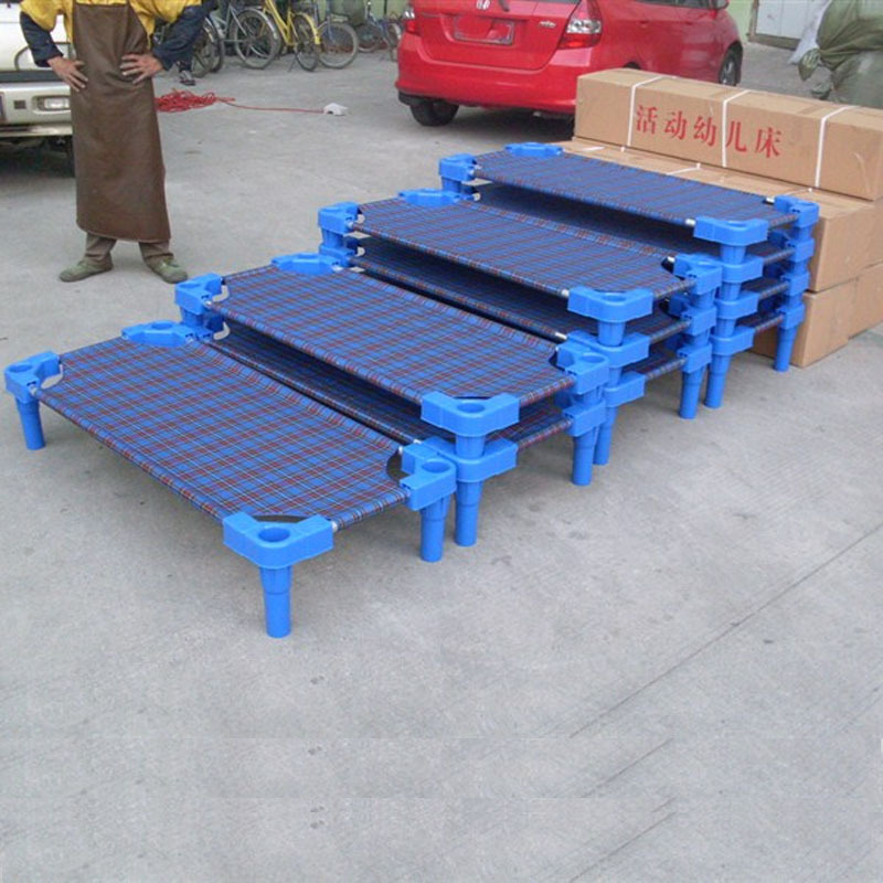 Оптовая пластиковая кровать для детского сада, детская кровать для обеденного перерыва
