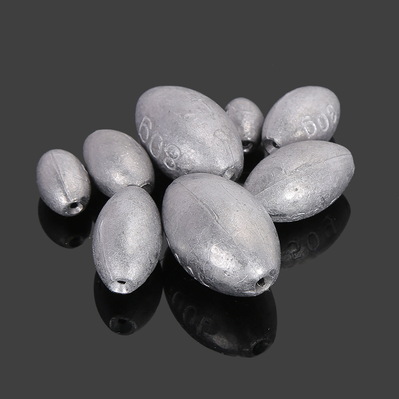 Factory wholesale olive lead pendant heart fishing pendant does not hurt the line scale hollow lead pendant freshwater sea fishing dimple bite lead