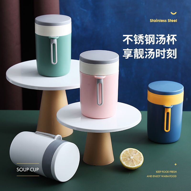 304 нержавеющая сталь, изолированная чаша для завтрака, портативная