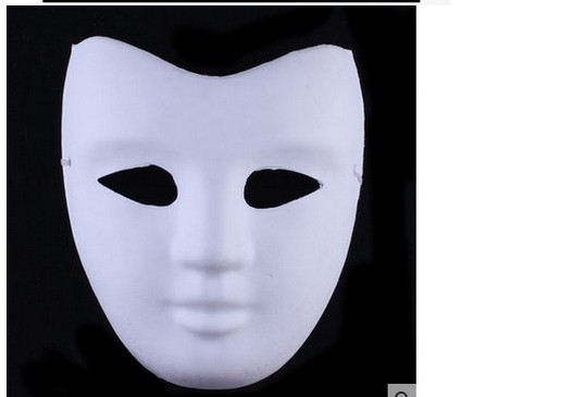 Christmas diy mask White wholesale pulp mask white blank white mold painting kindergarten DIY handmade material