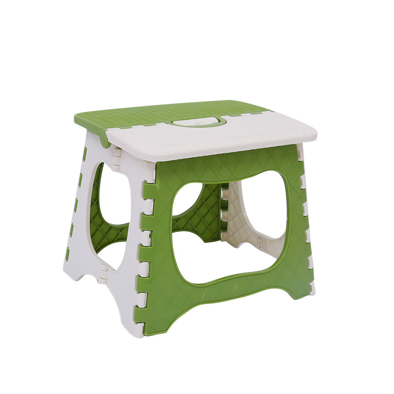 Portable Thickened Folding Stool Household Mini Plastic Low Stool Outdoor Small Bench Fishing Outing Mazar Portable Stool