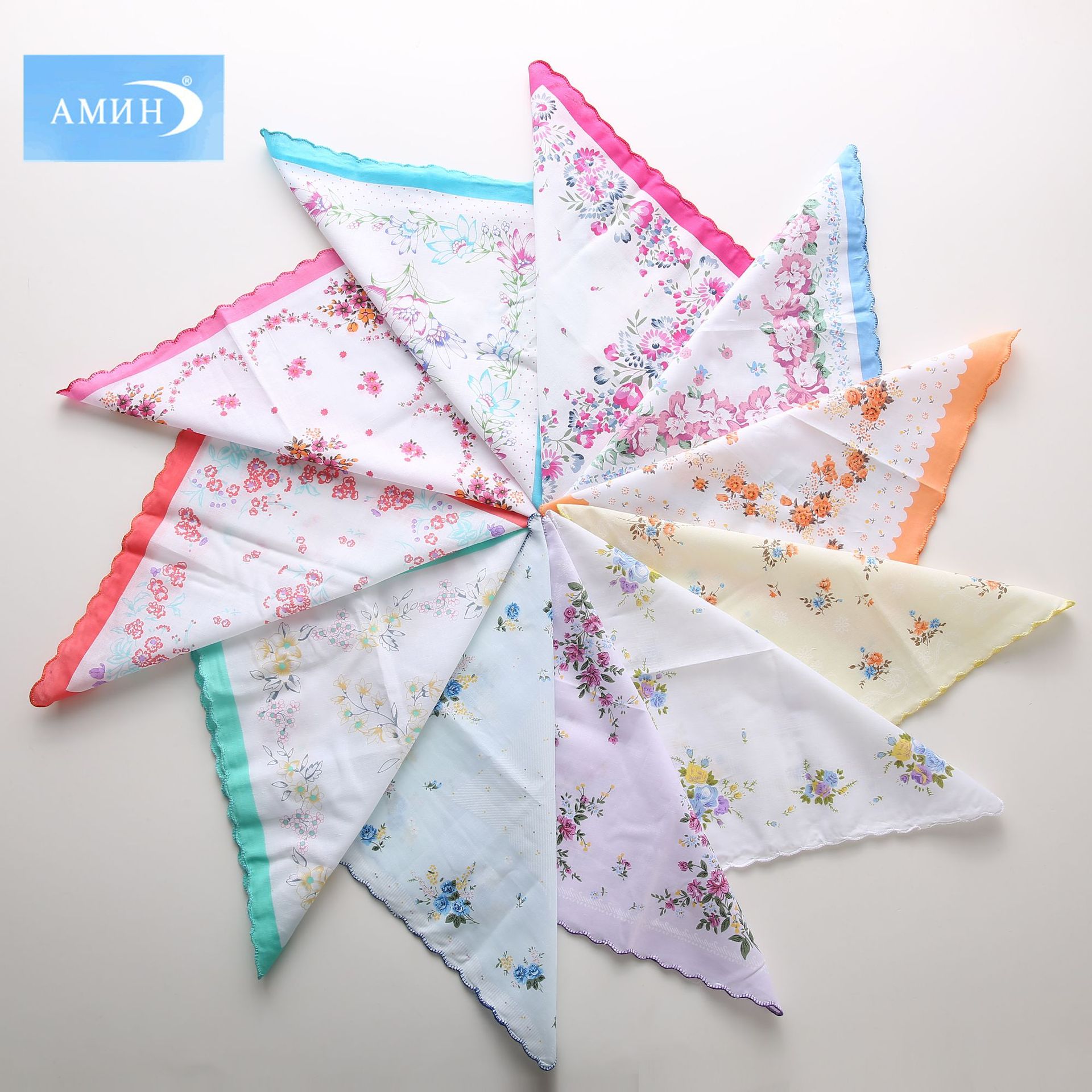 30 см, хлопковый, женский, печатный платок, винтажный стиль, карманное полотенце