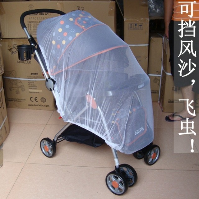 Wholesale large baby stroller mosquito nets baby stroller encryption full cover mosquito nets universal dust and anti-mosquito