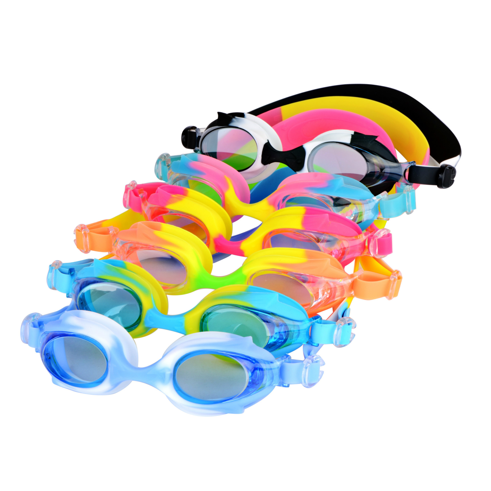 Children's swimming goggles HD anti-fog waterproof anti-fog HD cartoon swimming glasses silicone goggles diving goggles